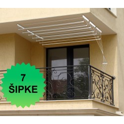 Plafonska sušiliica za veš sa 7 šipke